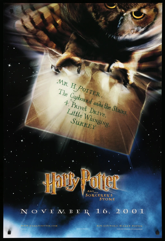 HARRY POTTER AND THE SORCERERS STONE    (STYLE B)    CREASED